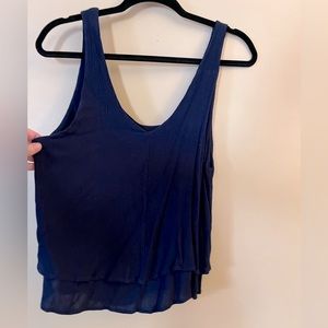 L Everly navy tank top